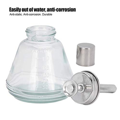 180ml Press Bottle, Press Type Dispenser Empty Nail Polish Remover Refillable Bottle Container Manicure Accessory with Top