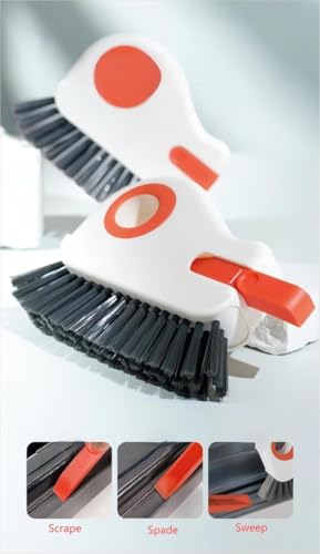 2 in 1 Groove Cleaning Brush Window Track Cleaning Tools,2 PCS Multi-Function Hard Bristle Crevice Cleaning Brushes for Sliding Door,Window Track,Grout Lines,Shower Door Tracks