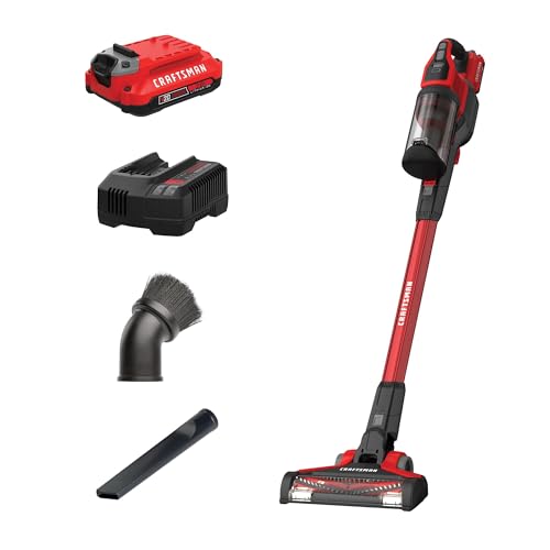 CRAFTSMAN V20 Cordless Stick Vacuum Kit, Removable Battery Included (CMCVS001D1)