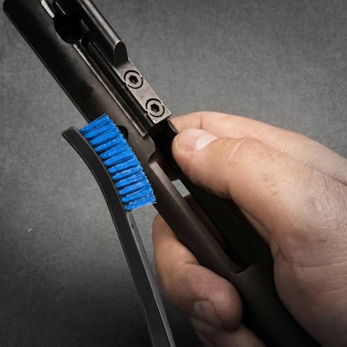 6 Pack Miaozhun Double-Ended Gun Cleaning Brush, 7 Inch Blue Nylon Bristle Brushes, Gun Cleaning Supplies Kit, All Purpose Crevice and Detail Cleaning Brushes - color: Blue Nylon Brush-6pack