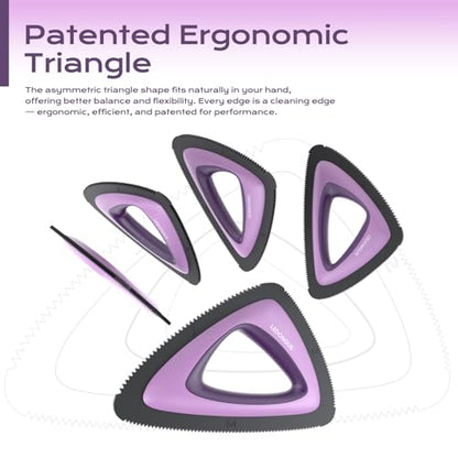Pet Hair Remover for Car and Home, Multi-Surface Fur Removal Tool, Portable, Twilight Purple