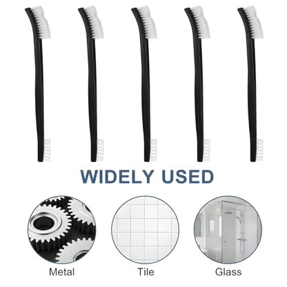 5Pcs Double-Ended Detail Cleaning Brush Nylon Brushes Small Detailing Crevice Brush Mini Stiff Bristles Brushes for Cleaning Jewelry Cleaning Brush Corner Small Space