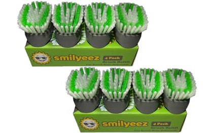 Smilyeez Replacement for Scotch Brite Brush, 4-Pack, Makes Your Dishwand Like New, Dishwand Brush Refills, Scotch Brite Brush Replacement, Easy to Install (2 Packs) - style: 2 Pack