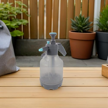 Lurrose Heavy-Duty 3l Pump Spray Bottle with Adjustable Nozzle and Extension Wand, Pressure Water Sprayer for Gardening, Car Cleaning, Indoor Plants, and Outdoor Watering