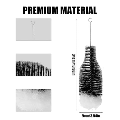 Bottle Brush for Sodastream Bottle, Soda Bottle Cleaning Brush with Gentle & Anti-Scratch Bristles Bottle Cleaner Bottle Washing Brush for Soda Bottles