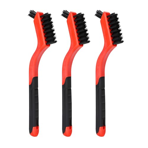 3pcs Nylon Brushes for Cleaning, Small Cleaning Brushes for Tight Spaces, Car Detailing Brush Set for Cleaning Dust in Holes - size: 3 pcs