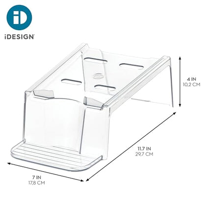 iDesign Laundry Detergent Holder, Clear, 3-Pack | Liquid Detergent Stand, Laundry Room Organization - color: Clear, style: Pack of 3