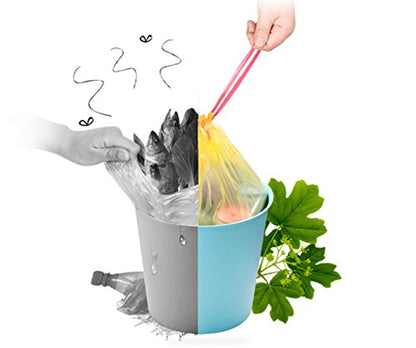 5 Gallons Drawstring Trash Bag, Colorful Small Waste Basket Bags Strong Kitchen Garbage Bag Rubbish Bags for Home Kitchen Bathroom Office 4 Rolls Totally 60PCS (Colorful)