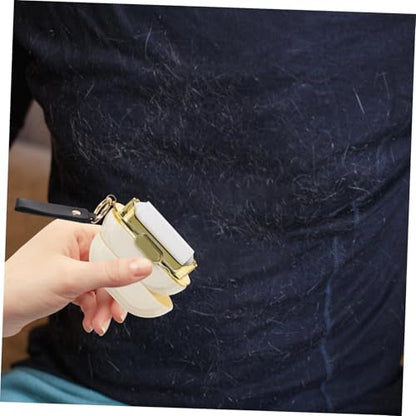 Toddmomy Portable Mini Lint Roller for PET Hair Removal Compact Travel Size Sticky Lint Remover for Clothing and Furniture Reusable Hair Trimmer Hand Strap