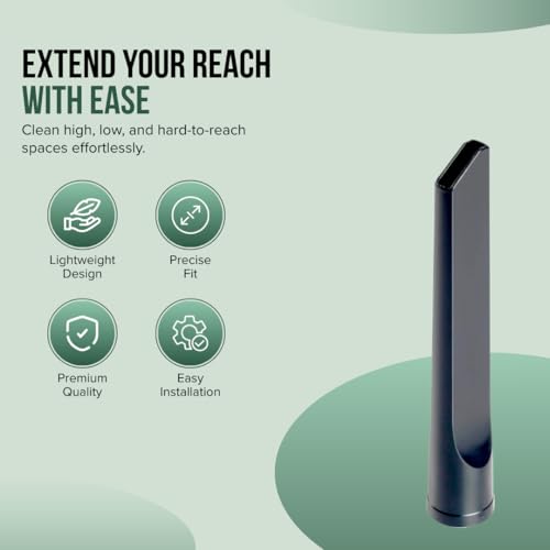 Selgo Universal 1 ¼ Inch (32mm) 9-Inch Long Black Vacuum Cleaner Crevice Tool, Pack of 10 - size: Crevice Tool