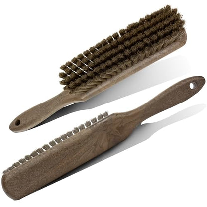 SPARTA 8 Inch Soft Counter Brush with Polyester Bristles and 5 Inch Handle, Color Coded Handheld Broom for Tables Countertops and Foodservice Surfaces, 13 Inch Overall Length, Brown - color: Brown
