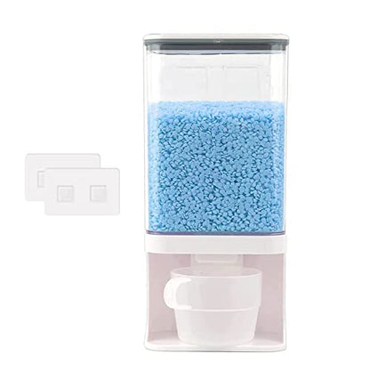 35 OZ Laundry Detergent Dispenser/Wall-Mounted Scent Booster Beads Dispenser for Laundry Room Storage, Suitable for Softener Beads/Sea Salt/Rice Dispenser/Sprinkles/Solid Grain Organize - size: 35 oz