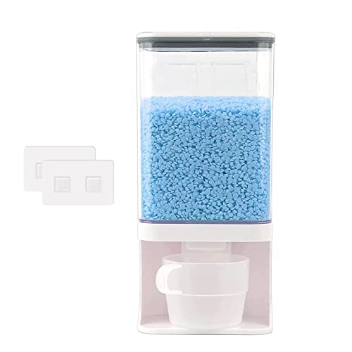 35 OZ Laundry Detergent Dispenser/Wall-Mounted Scent Booster Beads Dispenser for Laundry Room Storage, Suitable for Softener Beads/Sea Salt/Rice Dispenser/Sprinkles/Solid Grain Organize - size: 35 oz