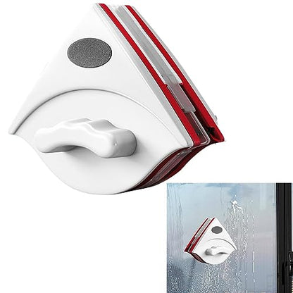 Double Sided Magnetic Window Cleaner, Magnetic Window Cleaning Brush, Window Wipers for Glass, Window Cleaning Tools Glasses Cleaner Cleaning Brush for High - color: L(15~24 Mm)