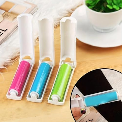 3pcs Reusable lint Roller, Reusable Foldable Portable Clothes Washing Carpet Sheets dust Suction Brush Picker Set Cleaner,Pet Hair Remover Brush (3, Blue) - color: Blue