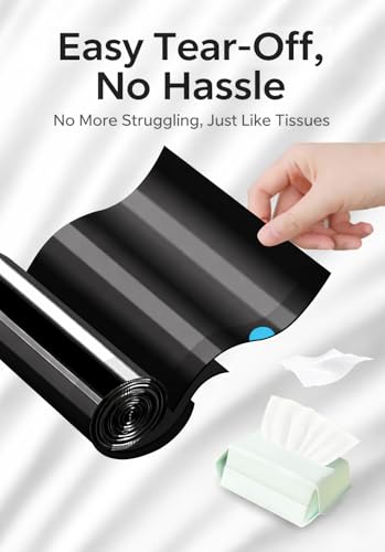 20 Count Drawstring Trash Bags, 12-13 Gallon Unscented Tall Kitchen Garbage Bags, 3 Mil Extra Thick & Leak-Proof, Easy Tie Cinch, Perfect for Kitchen Bathroom Office (60 * 70cm, Black) - size: 1 Count (Pack of 20), style: 60x70cm