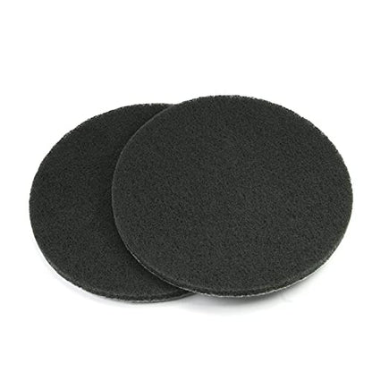 Auniwaig 7 Inch 1200-Grit Scrubber Scouring Pads Drill Power Brush Scuffing Disc Hoop and Loop Surface Conditioning Disc for Bathroom & KitchenTile Cleaning Gray 2Pcs - size: 1200# 2pcs