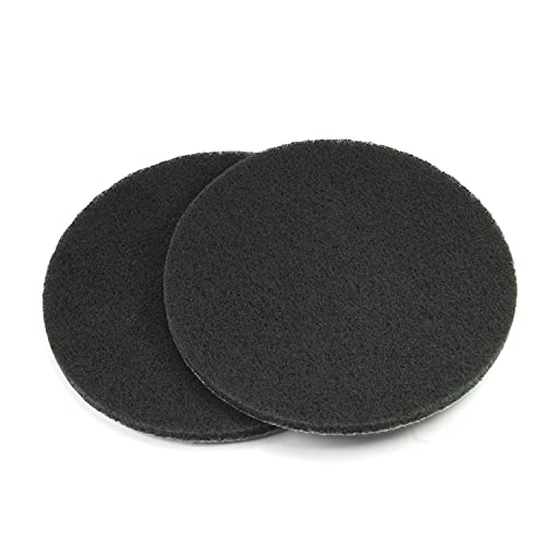 Auniwaig 7 Inch 1200-Grit Scrubber Scouring Pads Drill Power Brush Scuffing Disc Hoop and Loop Surface Conditioning Disc for Bathroom & KitchenTile Cleaning Gray 2Pcs - size: 1200# 2pcs