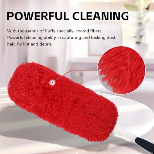 Reusable Microfiber Duster Refills Compatible with OXO & MR.SIGA Duster - Washable Duster for Household Cleaning Dusting Furniture Blind Ceiling Fan 2Pack (Handle NOT Included) - color: 2 Pack