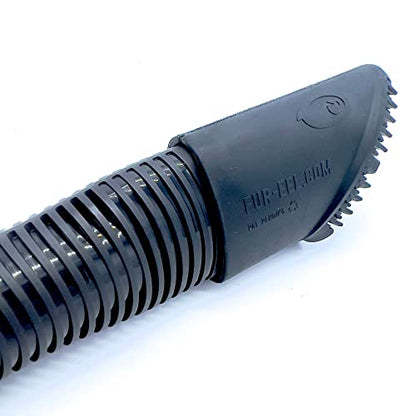 Buff Brite: Fur EEL Pro & Fang Adapter - Pet Hair Remover Vacuum Attachment - Dog & Cat Grooming & Cleanup Tool, Head Works Wet & Dry, Carpet-Home-Car