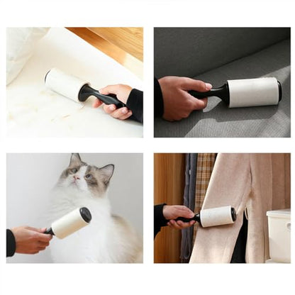 YOLETTE Hair Lint Roller, Reusable Sticky Roller with Refills for Furniture, Clothes and Carpet