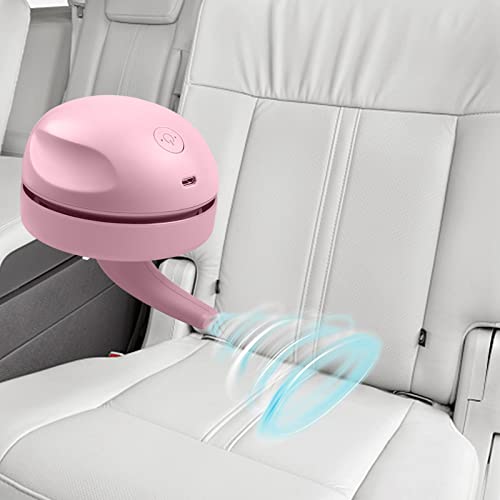 prowithlin Portable Desktop Vacuum Cleaner, USB Charging, Pink, Best for Cleaning Dust, Crumbs, Piano, Computer, Car etc. - color: Pink