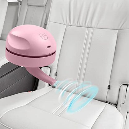 prowithlin Portable Desktop Vacuum Cleaner, USB Charging, Pink, Best for Cleaning Dust, Crumbs, Piano, Computer, Car etc. - color: Pink