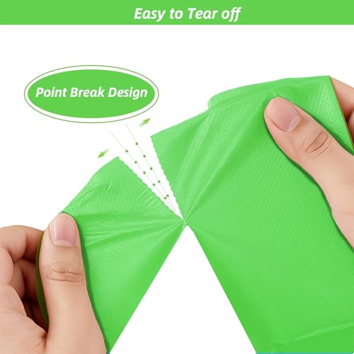 MakMeFre 5Rolls 4Gallon Portable Trash Bags,Thicken Small Garbage Bags for Office,Bedroom,Kitchen Waste Bin(150Counts,Green) - style: 4Gallon(150Counts)GreenColor