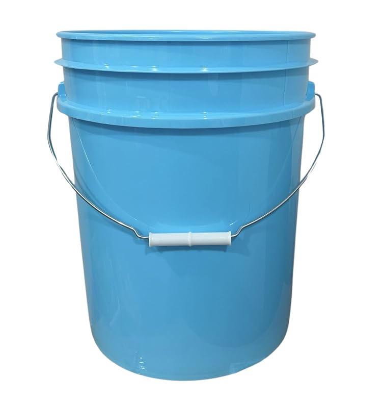 House Naturals 5 Gallon Premium HPDE Plastic Bucket - Made in USA Food Grade Storage Container, BPA Free All Purpose Pail (1, Aqua) - color: Aqua