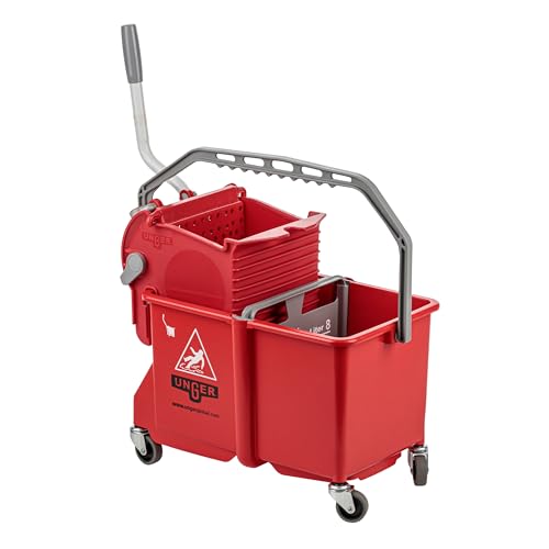 Mop Dual Bucket with Side Wringer, 4 gal.