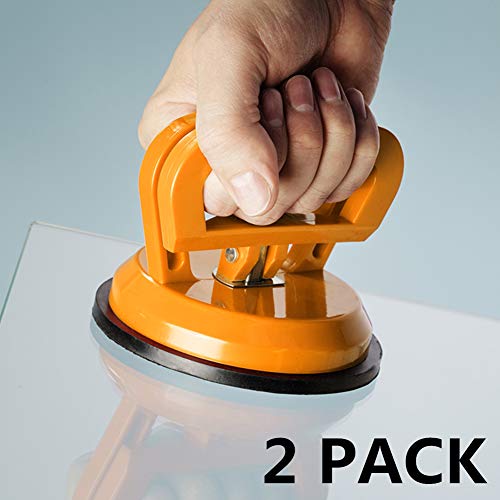 IMT 2Pack 5-Inch Suction Cup Lifting Tool - 110lb Vertical & 130lb Horizontal Lift Capacity for Glass, Tiles, Mirrors & Smooth Surfaces - size: 5" 2Pack