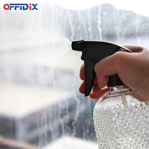 OFFIDIX Glass Plant Mister with Adjustable Nozzle for Indoor Plants and Cleaning - color: Clear