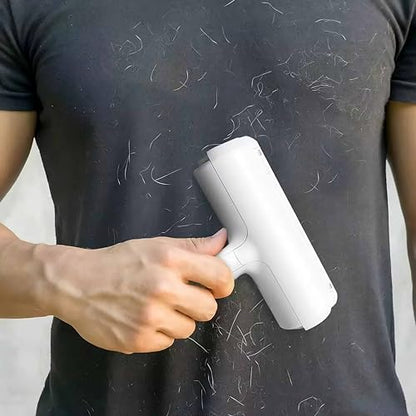 Reusable Pet Hair Remover Roller – Dog & Cat Fur Lint Cleaner for Sofa, Carpet, Bed & Car Seats – No Adhesive Required (White/Grey) - color: White/Grey