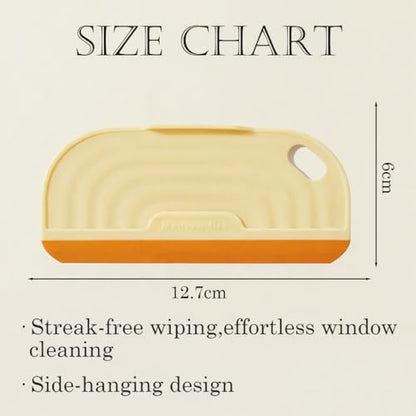 3 Pack Mini Silicone Squeegee Scraper for Sink, Window, Mirror & Shower Door, Non-Scratch, Green - color: Yellow