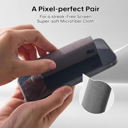 YTT Screen Cleaner, Screen Cleaner Spray Kit with Ultra-Fine Microfiber Cloth, Touchscreen Mist Cleaner for iPhone, iPad, MacBook, Laptop, Monitor & TV, Streak-Free Cleaner, Gray & Light Gray, 2 Pack - color: Grey+Light Grey