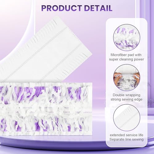 12 Pack Disposable Power Mop Refills Compatible with Swiffer Power Mop, for Swiffer Power Mop Pads, for Floor Cleaning, Unscented & Thickened Pads - size: 12 PowerMop Pads