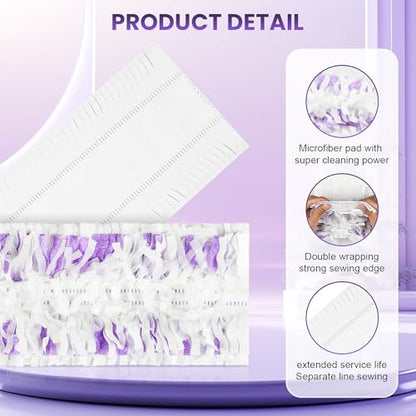 24 Pack Disposable Power Mop Pads Refills Compatible with Swiffer Power Mop Multi-Surface Replacement Mopping Refills Pads for All Hard Floor Cleaning - size: 24 PowerMop Pads