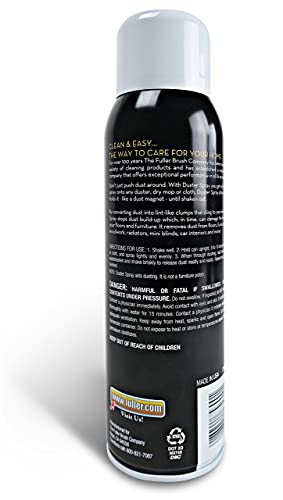 Fuller Brush Duster Spray -15.5 oz Multi Surface Dust Removing Sprayer - Safe Household Cleaning for Floors, Furniture, Blinds & Car Interiors (Pack of 6) - size: 6 Pack