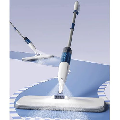 mop Spray Wet Mops for Floors Microfiber Dust Dry Mop with 2 Microfiber Washable Pads Hard Wood Floor Mop for Commercial Home mops - size: 38cm