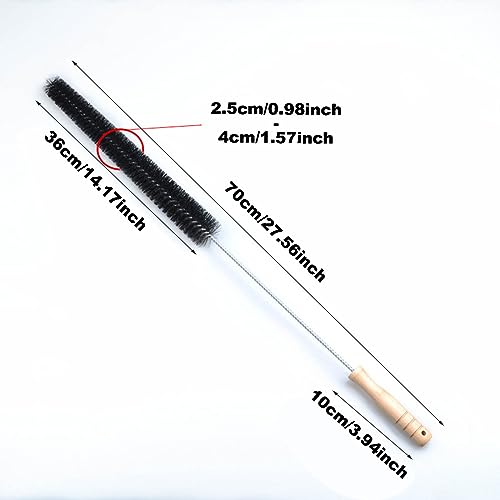 Crevice Cleaning Brush Set,Dryer Vent Trap Cleaner Kit,Flexible lint Remover, Long Coil Brush for Refrigerator Bathroom Kitchens Window Track (1pc)
