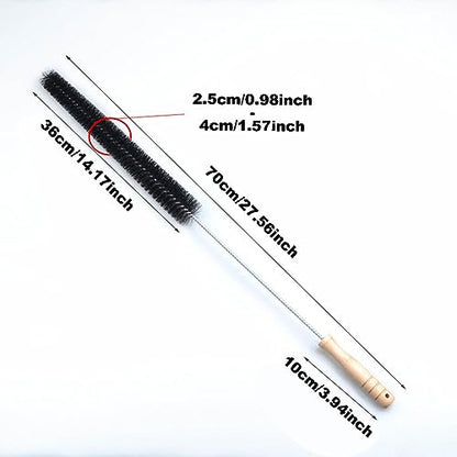 Crevice Cleaning Brush Set,Dryer Vent Trap Cleaner Kit,Flexible lint Remover, Long Coil Brush for Refrigerator Bathroom Kitchens Window Track (1pc)
