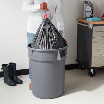 Amazon Basics Trash Bags, 30 Gallon, 50 Count | Drawstring | Multipurpose | Pack of 2 - size: 50 Count (Pack of 2)