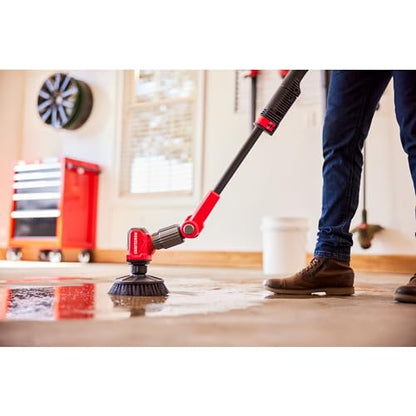 CRAFTSMAN V20 Cordless 2-in-1 Power Scrubber Kit, Multi-Purpose, Includes Bristle Brush, 2Ah Battery, V20 Battery Charger, and 60.5 in. Telescoping Pole (CMCPS520D1) - style: Kit with Battery