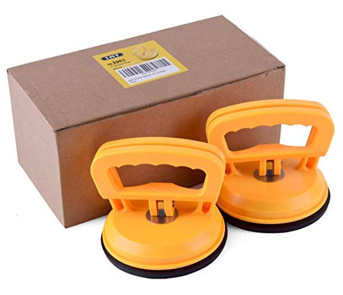 IMT 2Pack 5-Inch Suction Cup Lifting Tool - 110lb Vertical & 130lb Horizontal Lift Capacity for Glass, Tiles, Mirrors & Smooth Surfaces - size: 5" 2Pack