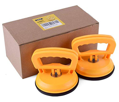 IMT 2Pack 5-Inch Suction Cup Lifting Tool - 110lb Vertical & 130lb Horizontal Lift Capacity for Glass, Tiles, Mirrors & Smooth Surfaces - size: 5" 2Pack