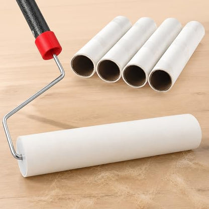 Pet Hair Lint Roller, Extra Sticky – 9.45" Wide Large Roller with 240 Adhesive Sheets, 51" Long Handle Sticky Mop for Carpet, Floor, Couch, Bed Sheets – Home Cleaning