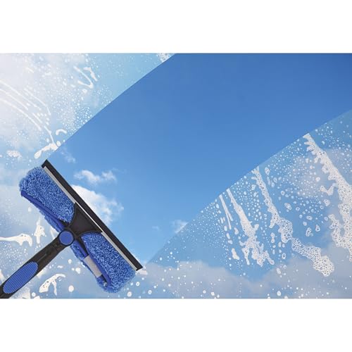 Vaughan 5 Piece Home Cleaning Kit with 24 Foot Telescoping Extension Pole, Window Squeegee and Washer, High Ceiling Fan Duster, Cobweb Duster 050231ECE