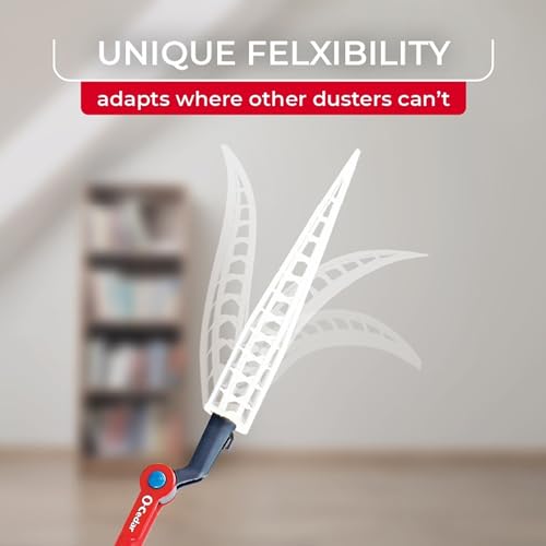O-Cedar Flex & Catch Heavy Duty Dusting Kit with 15 Disposable Duster Refills | New & Improved Model | Extendable 3 Ft Handle with Stay-On Duster Hook | Traps 3X More Dust Than Feather Dusters - style: Dusting Kit + 15 Refills