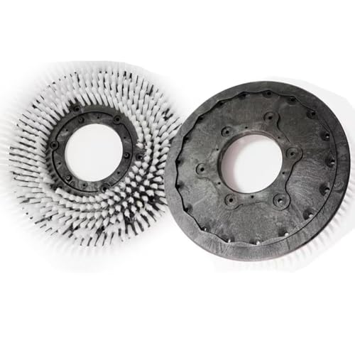 12-21Inch Commercial Floor Scrubber Brush Rotary Scrub Brush fit for Scrubber Machine-Medium Brush White (21 Inch Brush) - color: 21 Inch Brush