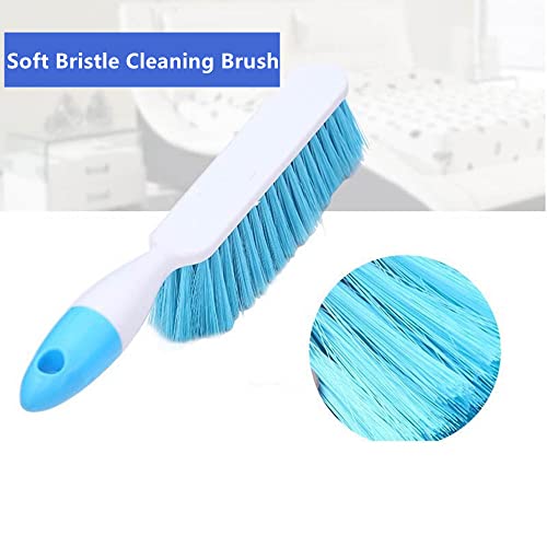 Soft Bristle Bed Sheets Sweeping Cleaning Brush with Long Hand, Counter Duster for Debris Hair Remover Desk Quilt Sofa Furniture, 3 Pack